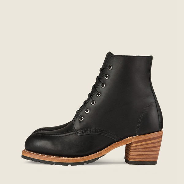 Red Wing Heritage Bot Bayan - Clara - Heeled Boundary Deri - Siyah - 95TXINPRV